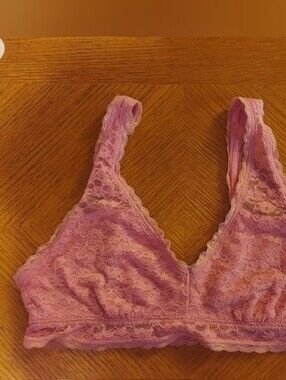 Pink Floral Lace Bralette